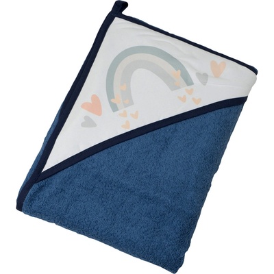 TEGA-BABY Osuška s kapucňou Meteo modrá 100x100 cm