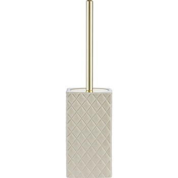 Lene Bjerre WC štětka PORTIA se zlatým úchytem béžová