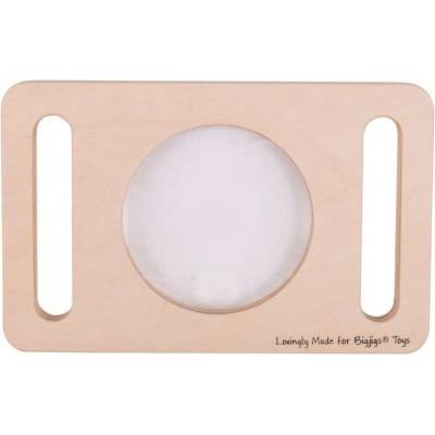 Bigjigs Toys Дървена играчка Bigjigs - Лупа с две дръжки (BJE0023)