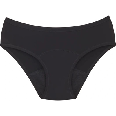 Snuggs Period Underwear Classic: Medium Flow Black менструални бикини от плат за средна менструация размер S