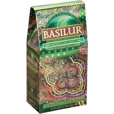 Basilur Aromatizovaný zelený čaj Orient Moroccan Mint sypaný 100 g