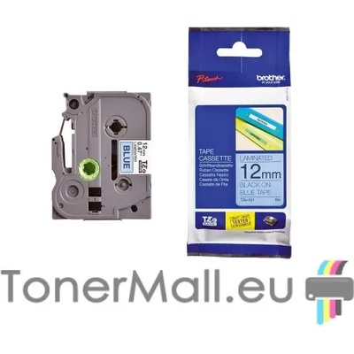 Brother Tape Black on Blue Brother TZ-531