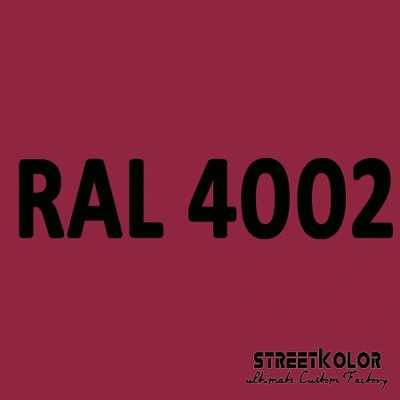 RAL 4002 uretánová auto farba lesklá alebo matná 1 liter + tužidlo + riedidlo
