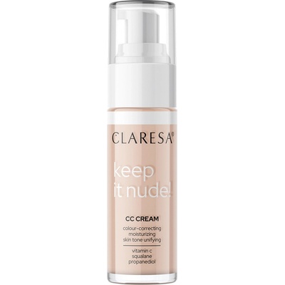 Claresa Keep It Nude! Hydratačný make-up zjednocujúci tón pleti 103 Cool Medium 30 ml