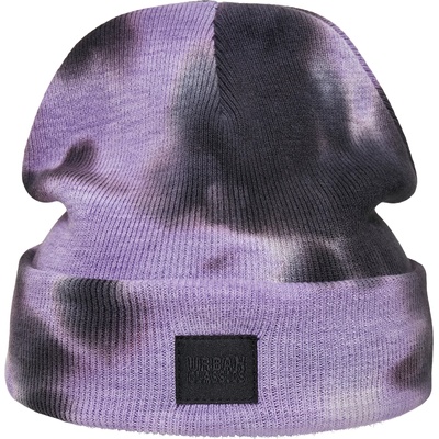 Urban Classics Шапка бийни в лилаво и тъмносиво Urban Classics Tie Dye BeanieUB-TB4584-03294 - Лилав, размер one size