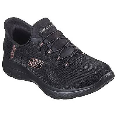 Маратонки Skechers Summits trainers - Black (Black Mesh / Black / Rose Gold Trim)
