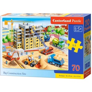 Castorland Пъзел Castorland от 70 части - Строителна площадка (B-070138) - baby