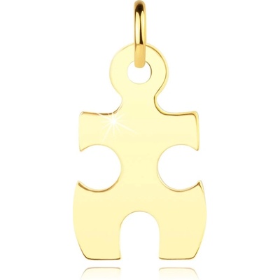 Šperky Eshop Přívěsek ze zlata dílek puzzle s výřezy S3GG252.02