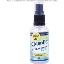 CleanFit dezinfekčný roztok Etylakohol 70% citrus s rozprašovačom 50 ml