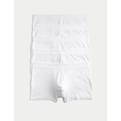 Marks & Spencer Изключително меки бедрени боксерки от памук Supima®, 5 броя Marks & Spencer бяла Marks & Spencer | Byal | МЪЖЕ | S