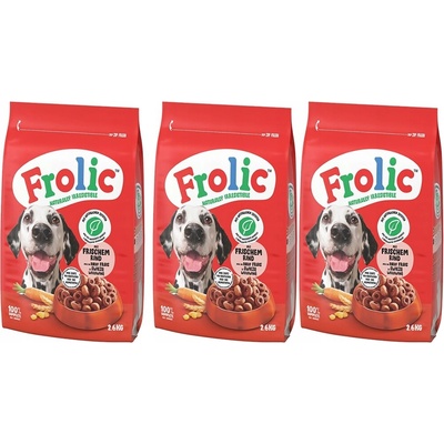 Frolic Complete s hovězím masem obilovinami a zeleninou 2,8 kg