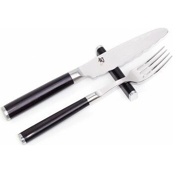 KAI DM-0908 Stojan na univerzální nože, vidličky a příbory ""Shun Classic"", černo-stříbrný, 3 kusy (1 sada)
