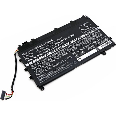 Cameron Sino Батерия за Dell Latitude 7000, 7350, 2700mAh (CS-DEL735NB)