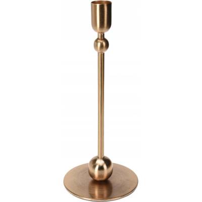 Elegantní zlatý svícen 23 cm do interiéru Glamour JEDNODUCHÝ