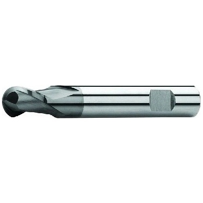 ZPS-FN Fréza kopírovací R=1/2D 8x9x58, Z2,30°, DIN 6527K, SK, AlTiN, N