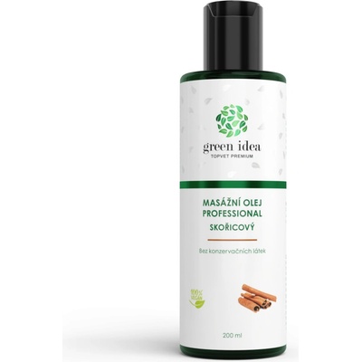 Green idea Professional skořicový masážny olej 200 ml