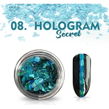 Allepaznokcie Hologram Secret 08 tyrkysové