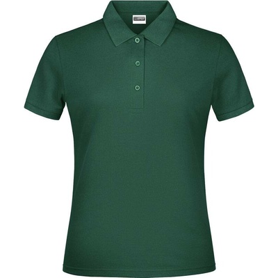 James & Nicholson JN 791 Dámske piqué polo zelená Dark