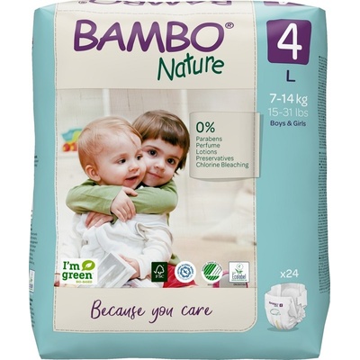 Bambo ABENA A.S.Nature 4 7-14 kg 24 ks