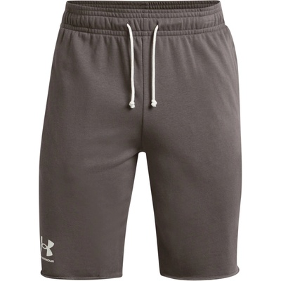 Under Armour RIVAL TERRY SHORT hnedá biela