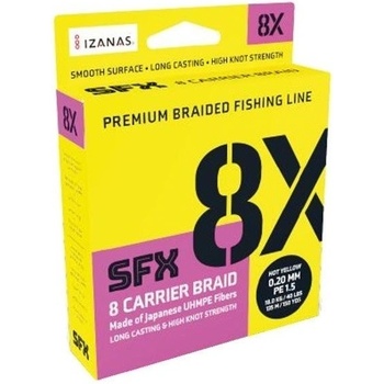 Sufix Šnúra SFX 8X Tmavo Zelená 135m 0,128mm 7,3kg