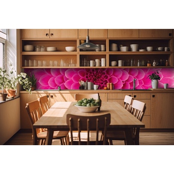 DIMEX ART s. r. o Фототапет за кухня - розова георгина 420 x 60 см