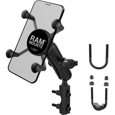 Kompletná zostava držiaka X-Grip s uchytením na objímku brzdovej/spojkovej páčky/riadidla motocykla, RAM Mounts