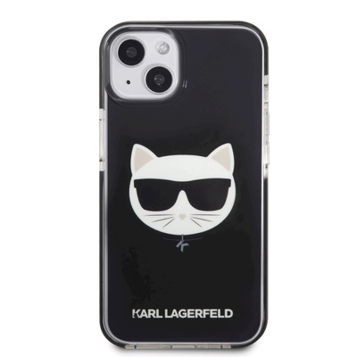 KARL LAGERFELD Калъф Karl Lagerfeld TPE Choupette Head, съвместим с iPhone 13 Black (KLHCP13MTPECK)
