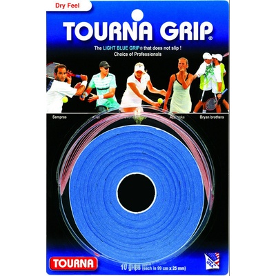 Tourna Grip Dry Feel 10ks blue