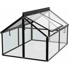 VITAVIA pařeniště GAIA JUMBO čiré sklo 3 mm černé LG3736