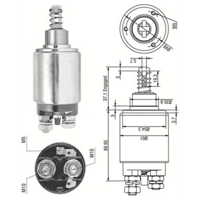Elektromagnetický spínač pre żtartér MAGNETI MARELLI 940113050173