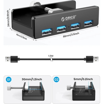 ORICO MH4PU-P-BK