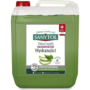 Sanytol dezinfekční hydratující mýdlo zelený čaj & aloe vera 5 l