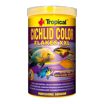 Tropical Cichlid Color - храна на люспи за цихлиди за подсилване на цветовете