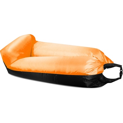 Aga Nafukovací vak lazy bag 230x70 cm Čierny/Červený