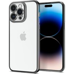 Spigen Гръб Spigen Optik Crystal за iPhone 14 Pro Max - Прозрачен с сребриста рамка