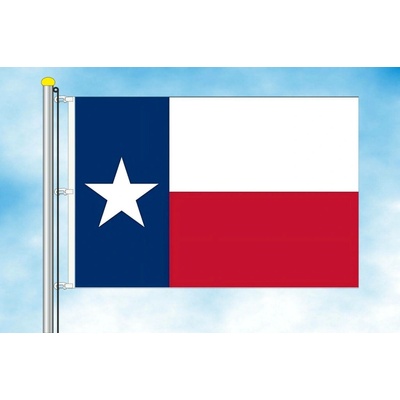 LIBEA, s.r.o. Texas vlajka Rozměr: 60×90 cm, Uchycení: Karabiny na stožár