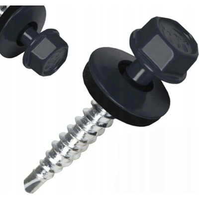 Farmářský šroub Wkręt-Met 4,8x35 mm antracitová RAL 7016 250 ks – Sleviste.cz