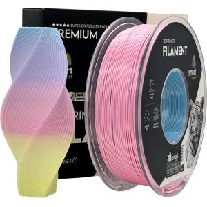 Smart Print FG-S110-E1, 3D нишка, PLA Silk, 1, 75 мм, 1000 г, Многоцветен (Rainbow light color) (FG-S110-E1)