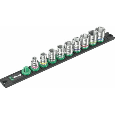 WERA Sada nástrčných kľúčov 3/8" na magnetickej lište, 9 dielna
