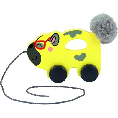 Trefl Дървена играчка кученце на връвчица