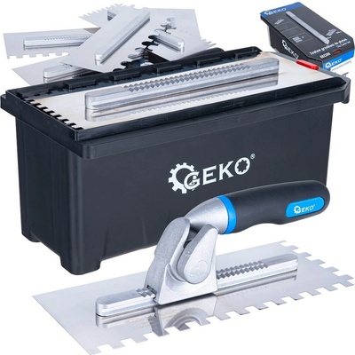 GEKO Hladítko nerez zubové 280×115 mm, sada 8 dílů - G02288 – Zboží Mobilmania