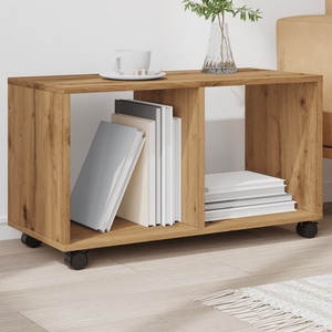 vidaXL Подвижен шкаф, дъб артизан, 72x33x42, 5 см, инженерно дърво (853145)