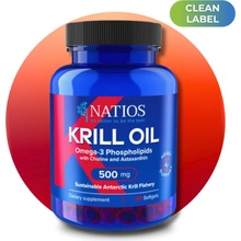 Natios Krill Oil, Olej z antarktického krilu s astaxantinem 500 mg 60 softgel kapslí