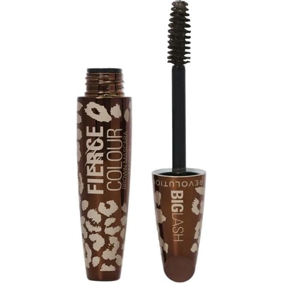 Revolution Big Lash Fierce Volume řasenka pro objem a zahuštění řas Mocha Muse 9 g