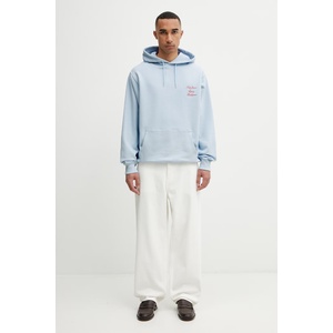 Drôle de Monsieur суичър с качулка мъжки от памук Le Hoodie Slogan Calligraphy (K.HO168.CO127.LBE)