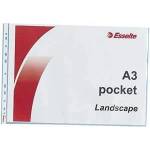 Esselte Case Esselte Landscape Pocket Horizontal Transparent A3 polypropylene 10Units