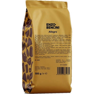 Coffee Allegro spray dried 0,5 kg