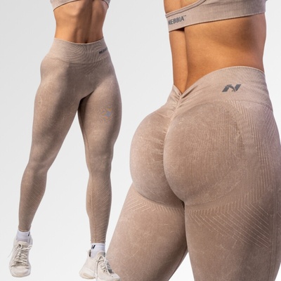 Nebbia Bezšvové push-up legíny s vysokým pásom TOTALLY SEAMLESS 303 cream