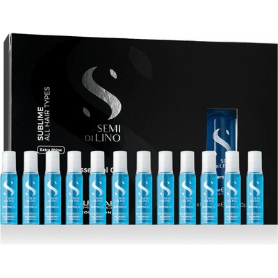 Alfaparf Milano Semí dí Líno Sublime Essential Oil olejová péče pro všechny typy vlasů 12 x 13 ml